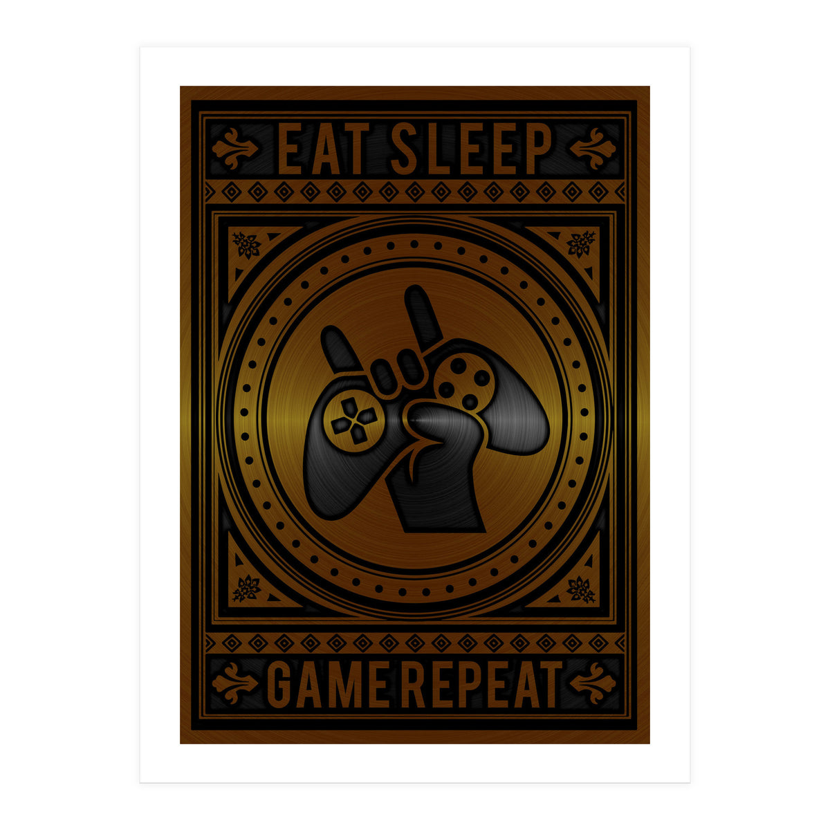 Eat Sleep Game Repeat (Print Only)
