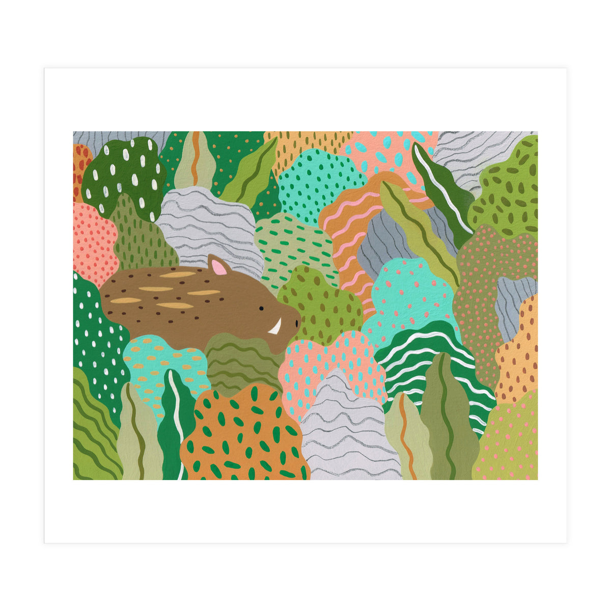 Wild Boar, Run Free (Print Only)