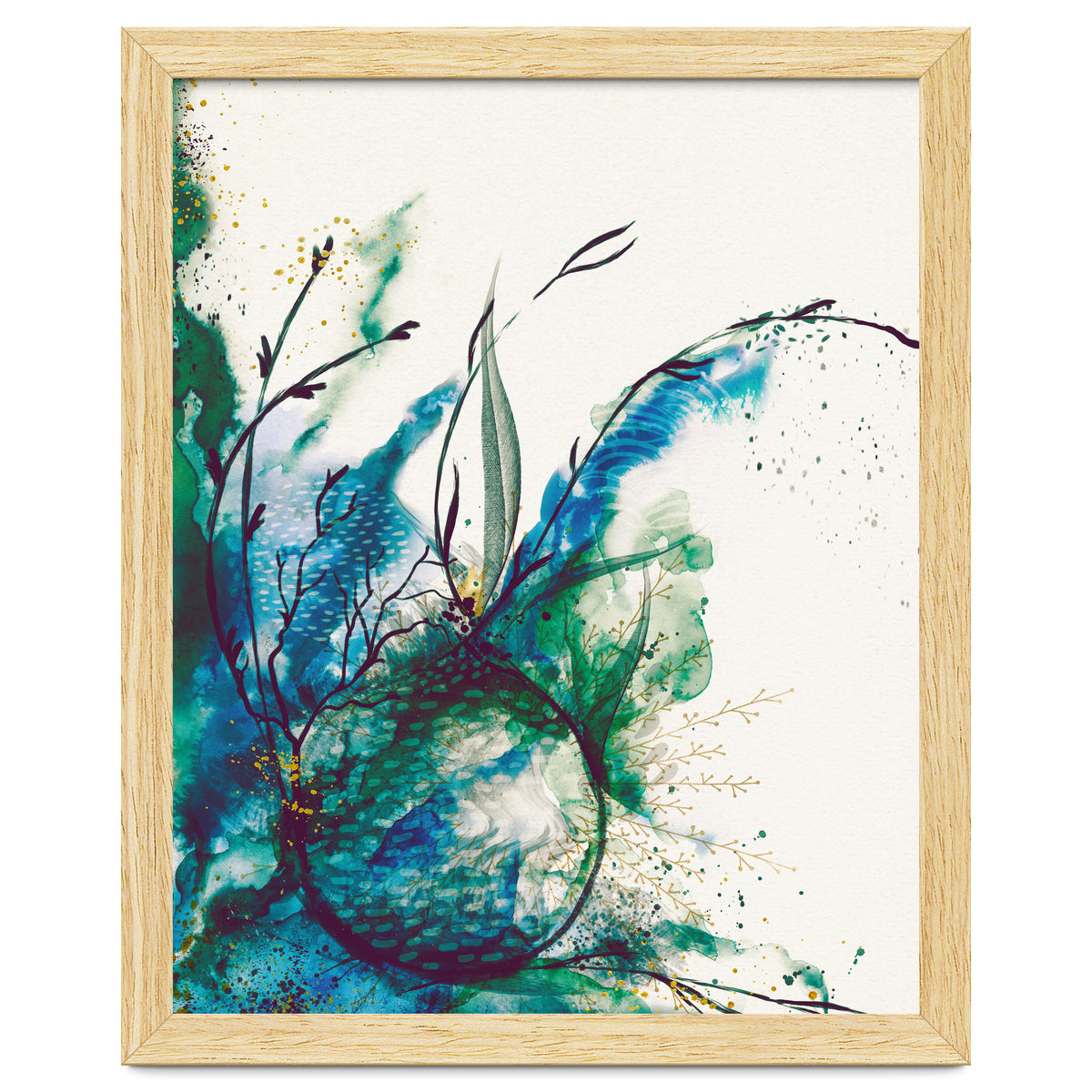 Abstract Sea Watercolour