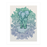 Emerald Elephant in the Lilac Evening (Print Only) thumbnail