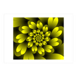 Yellow Floral Satin Wallpaper (Print Only) thumbnail