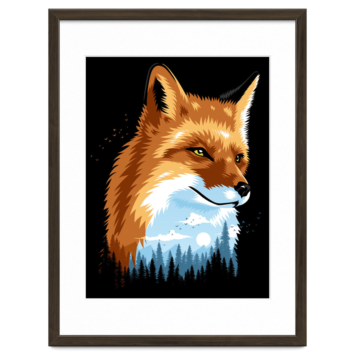 Fox Colors Forest