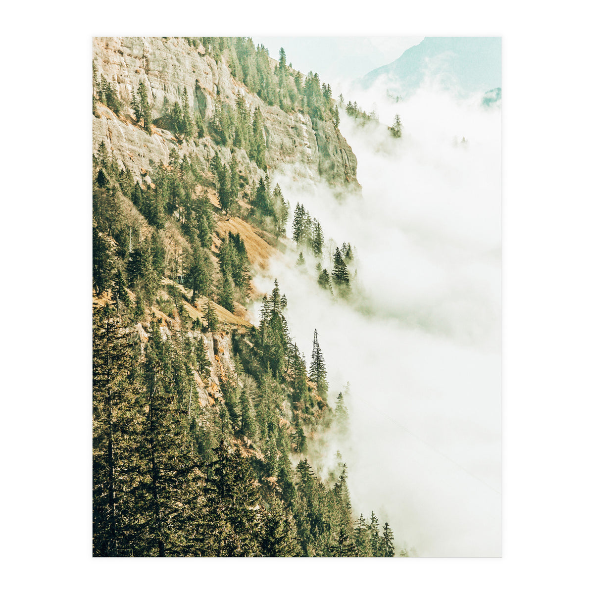 Hills And Fog (Print Only)