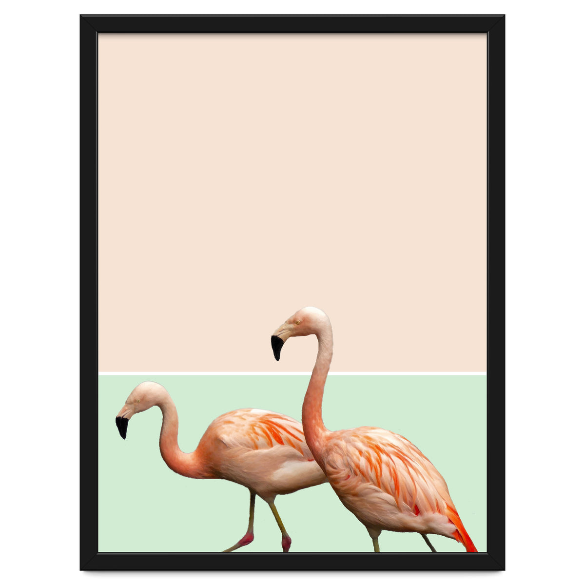 Flamingo Pastel Art