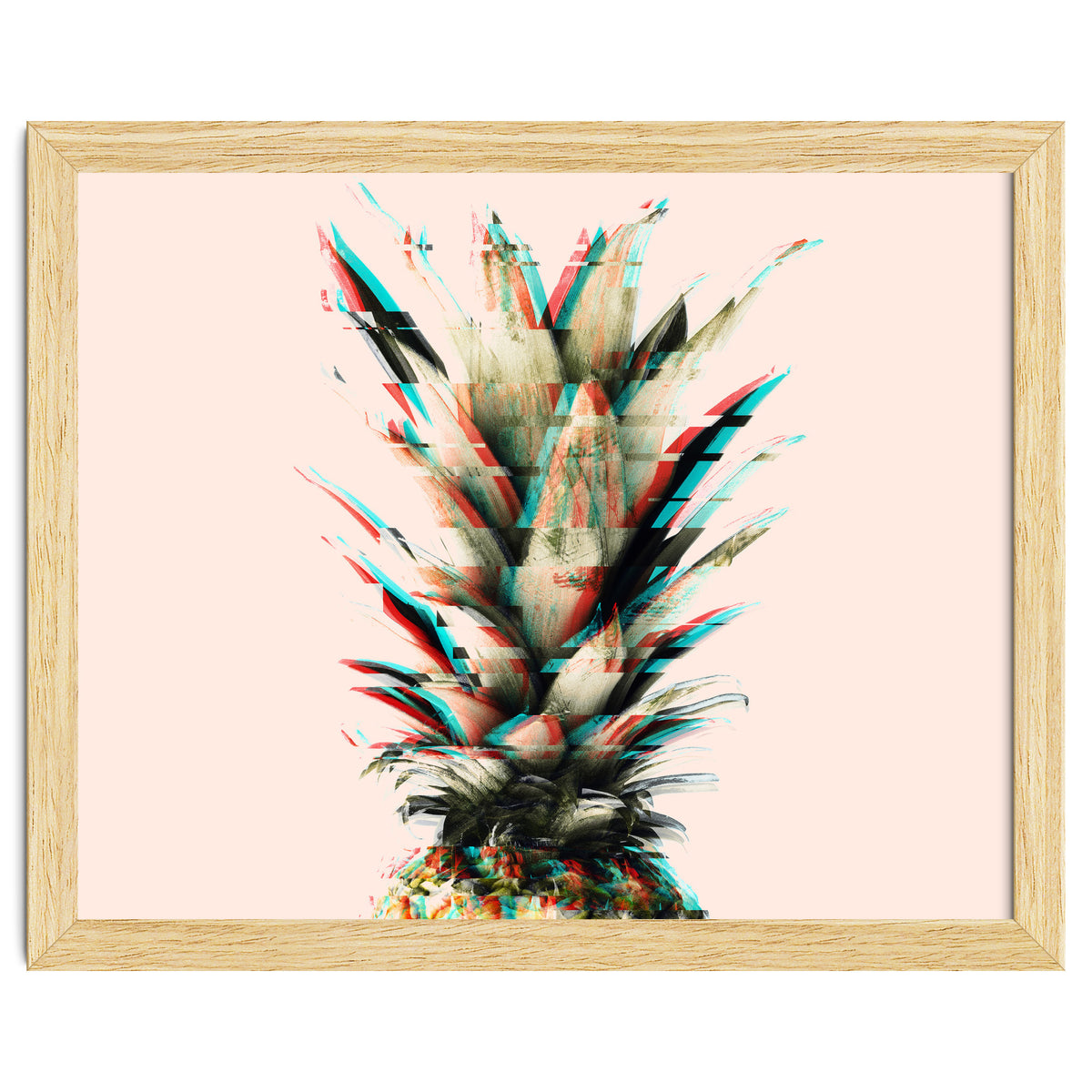 Glitch pineapple pink