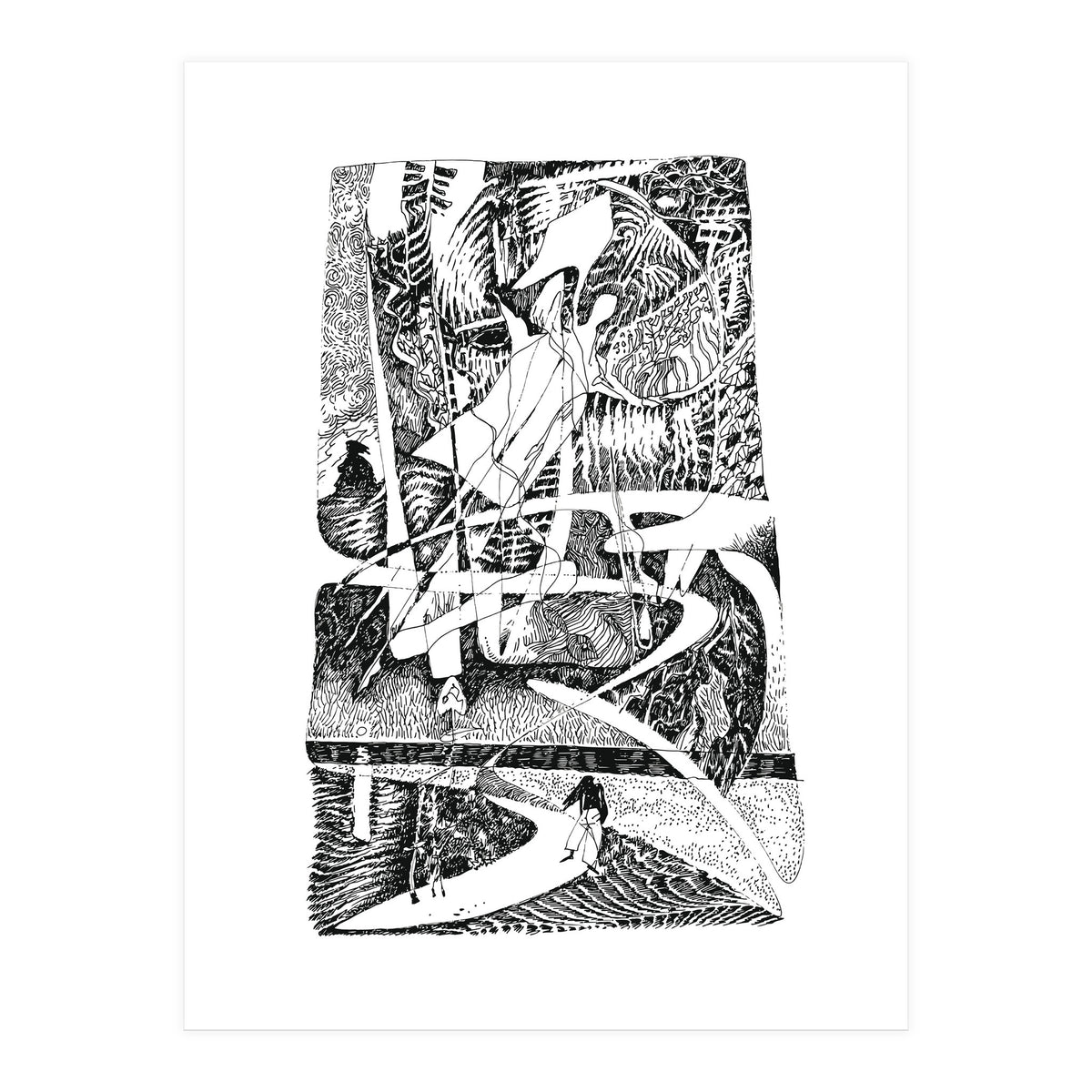 Abstract Angel Of A Dreams (Print Only)