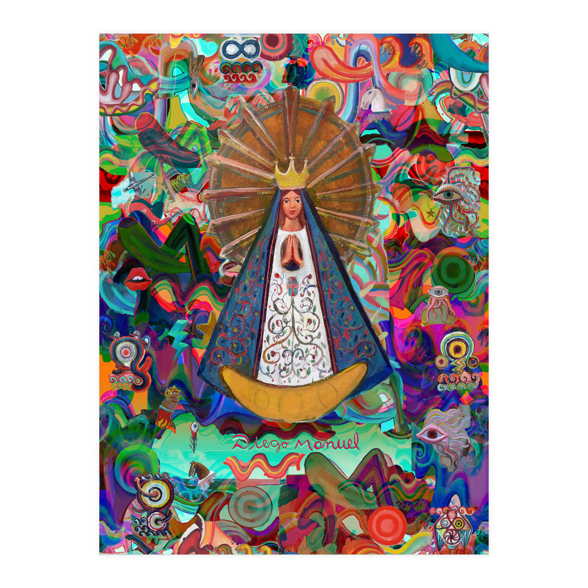 Virgen Y Graffiti 9 (Print Only)