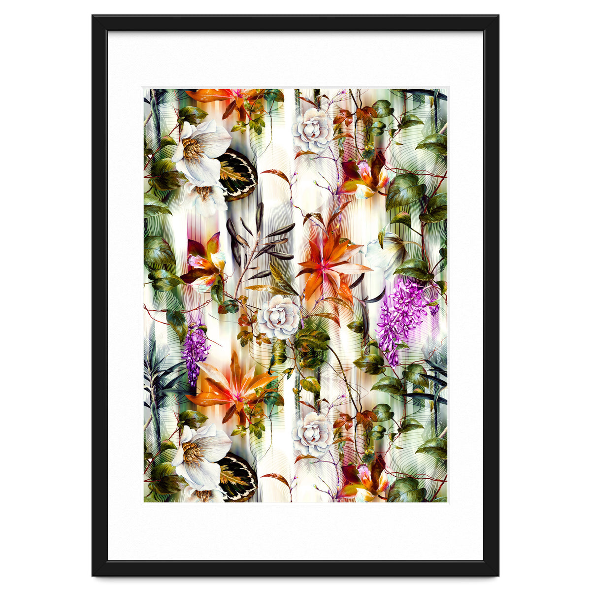 Abstract Motion Blur Floral