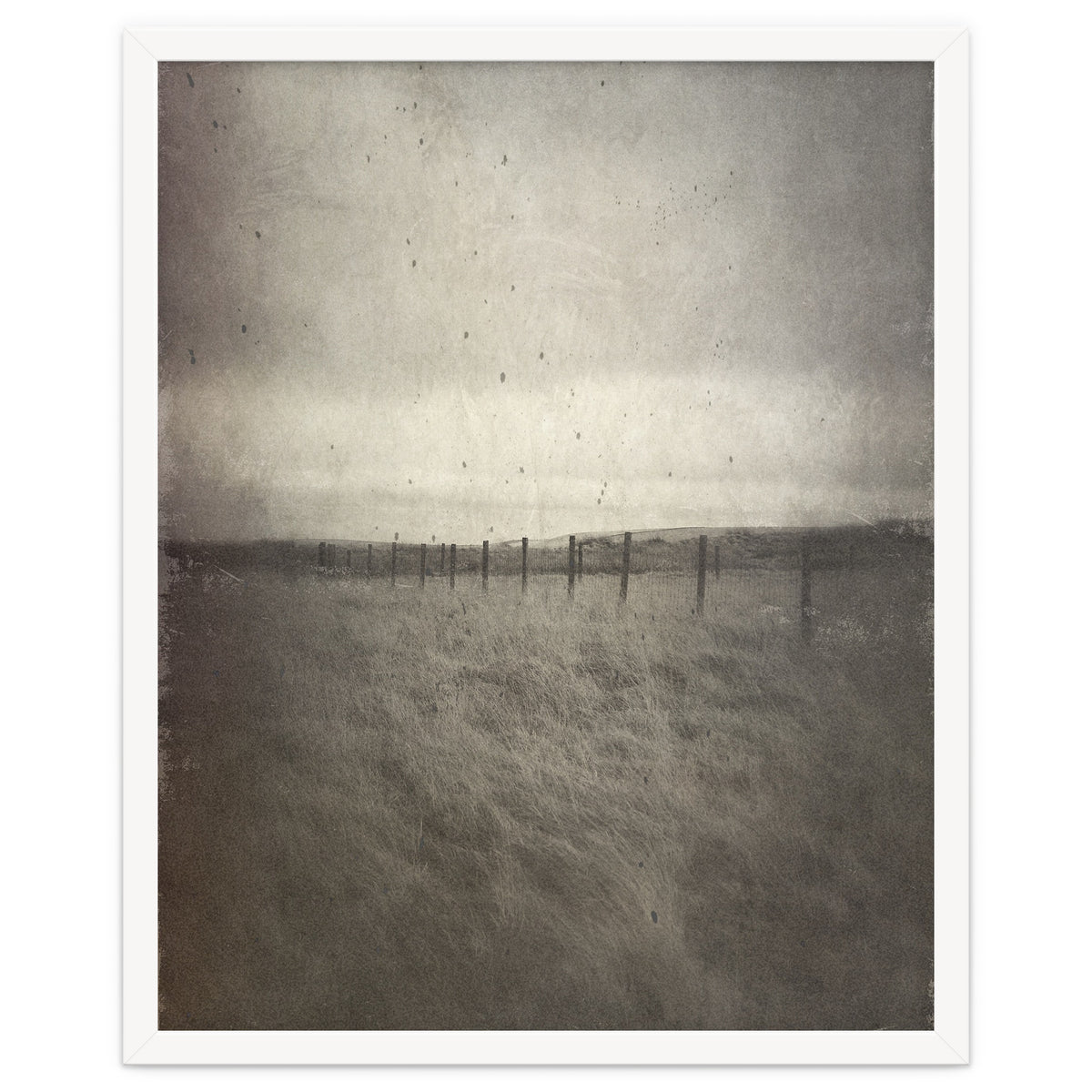 Bleak winter landscape of Saddleworth Moor
