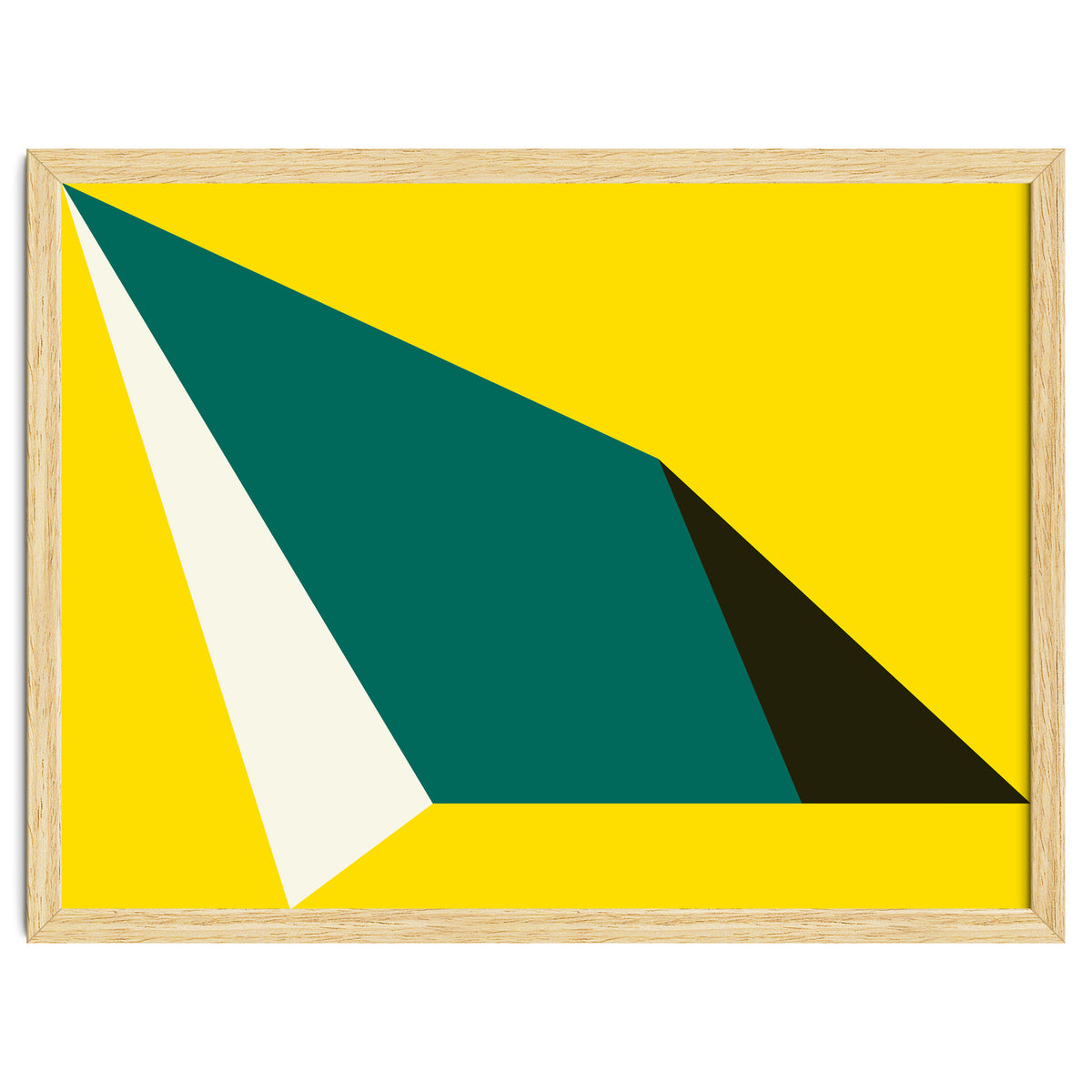 Geometric Shapes No. 74 - yellow, green & black