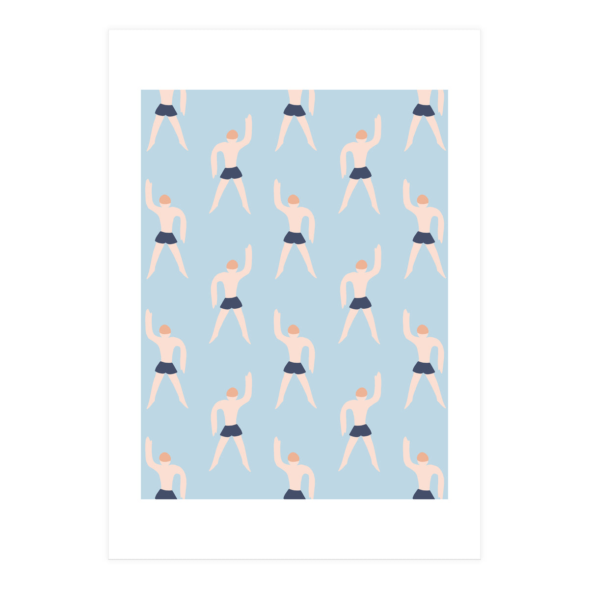 Swimming Boy Pattern (Print Only)