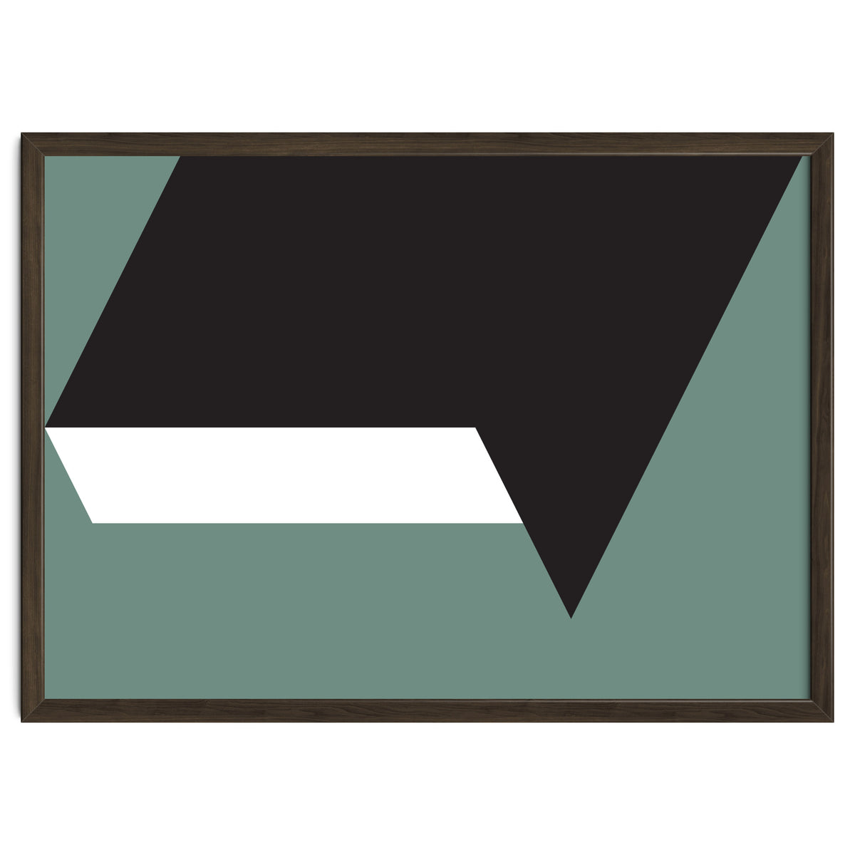 Geometric Shapes No. 85 - black, white & grey