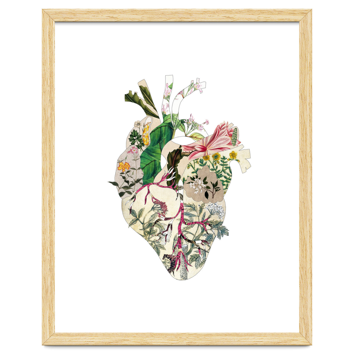Vintage Botanical Heart