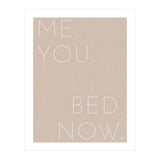 Me You Bed Now Beige (Print Only) thumbnail