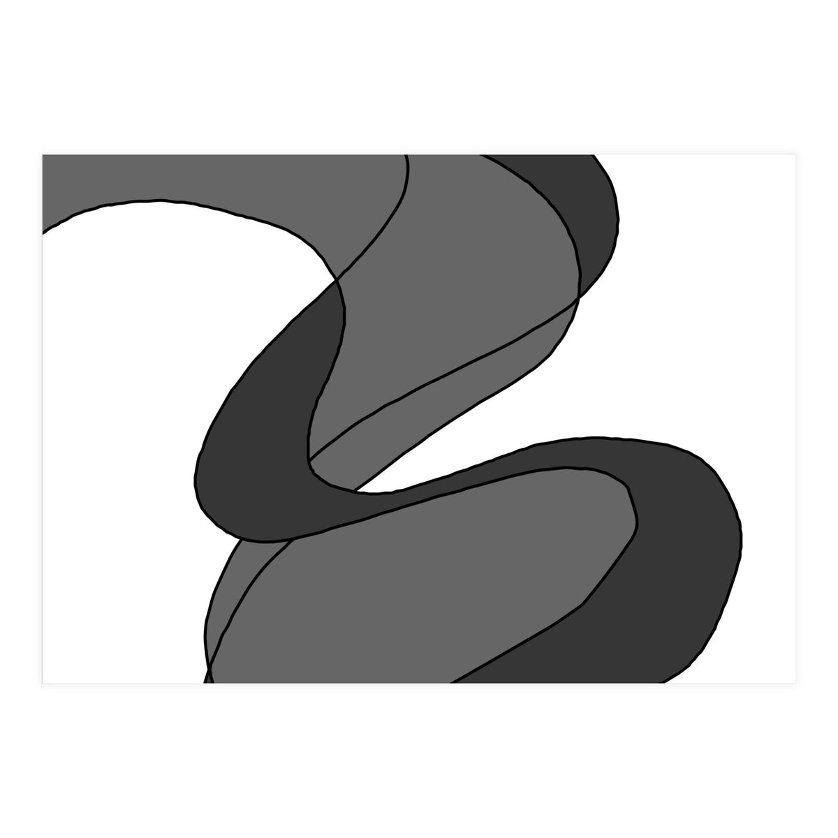 Grey Waves 8 (Print Only)