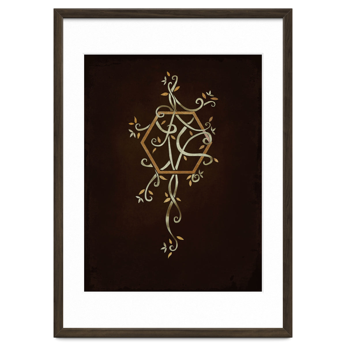 Flowering golden hexagon