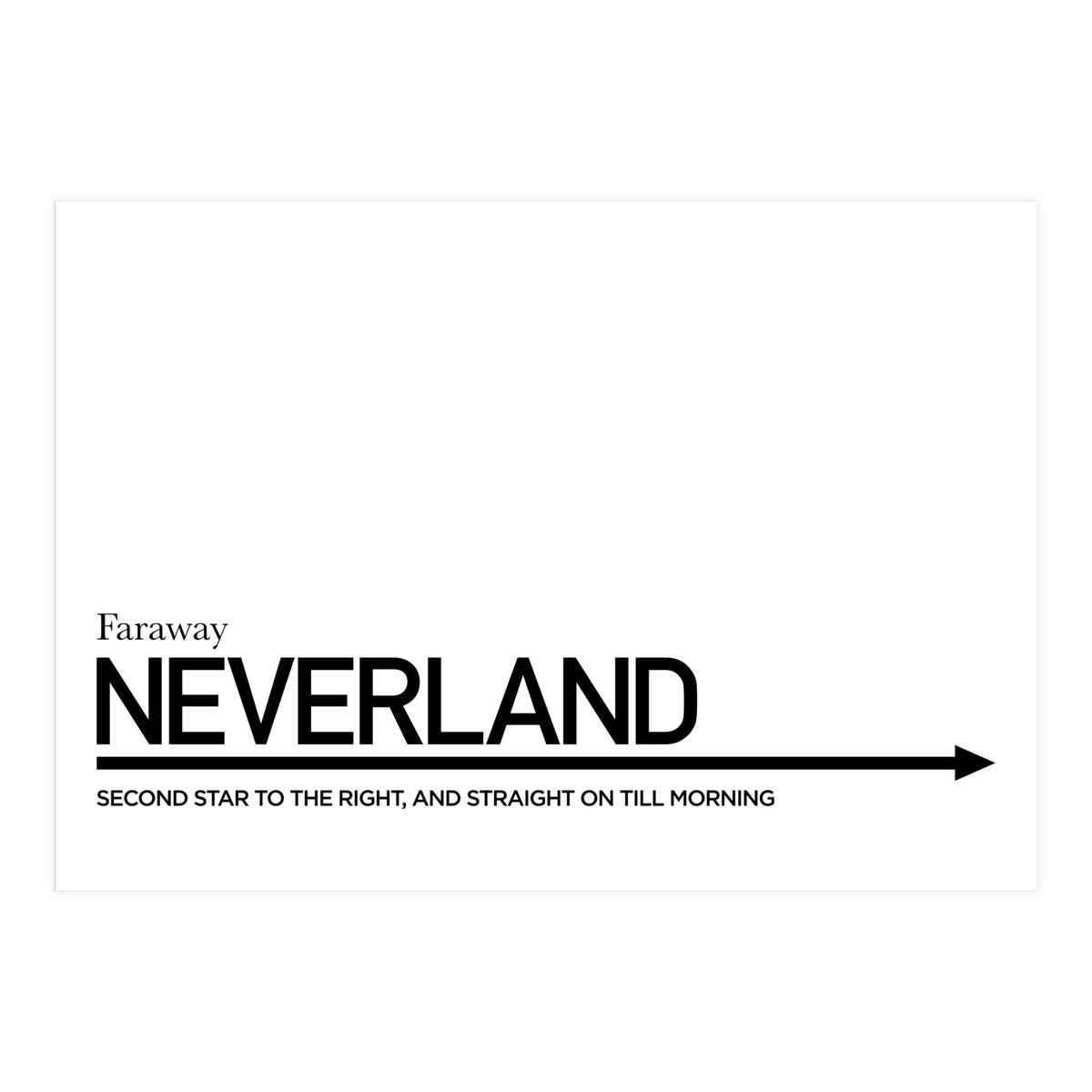 TO NEVERLAND (Print Only)