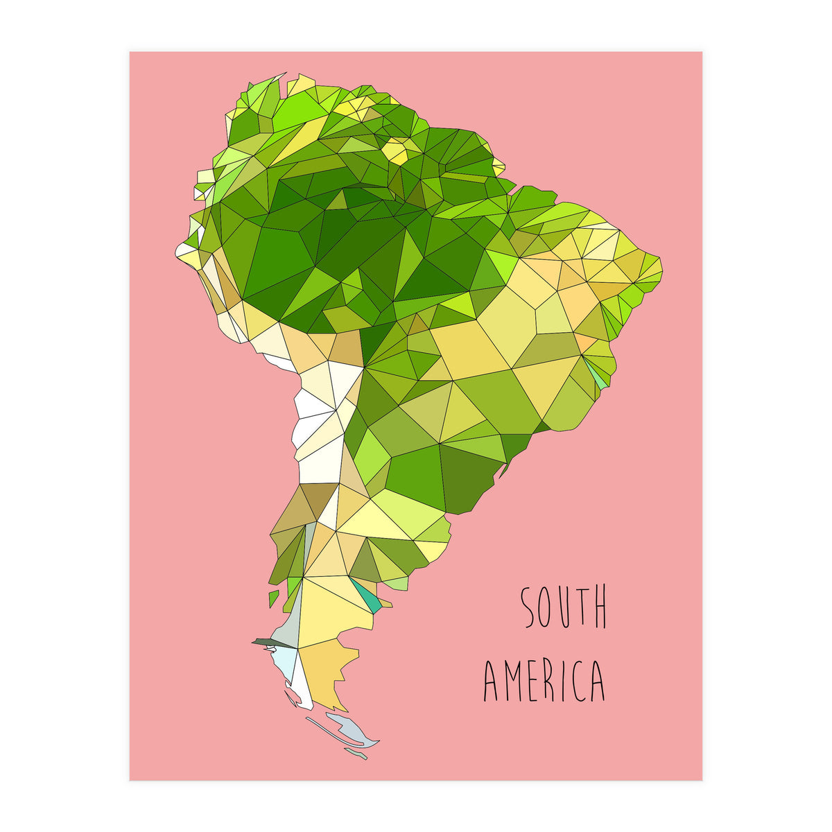 SOUTH AMERICA – Pink (Print Only)