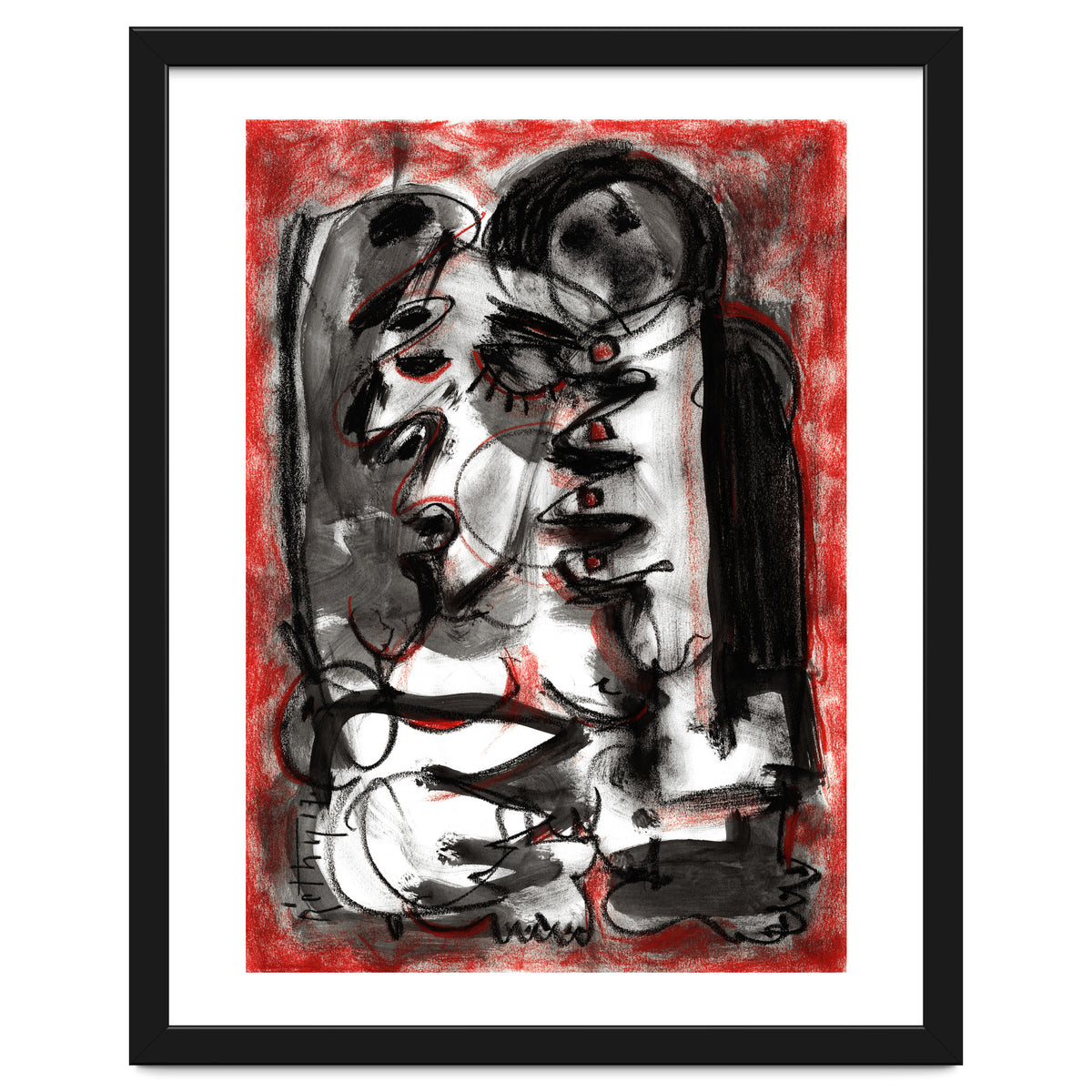 Shame - white background