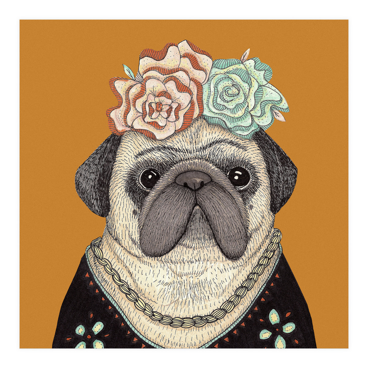 Frida Pug 7000 (Print Only)