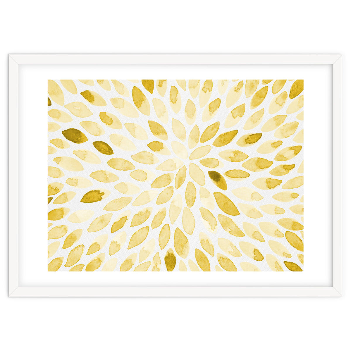Watercolor Burst Yellow