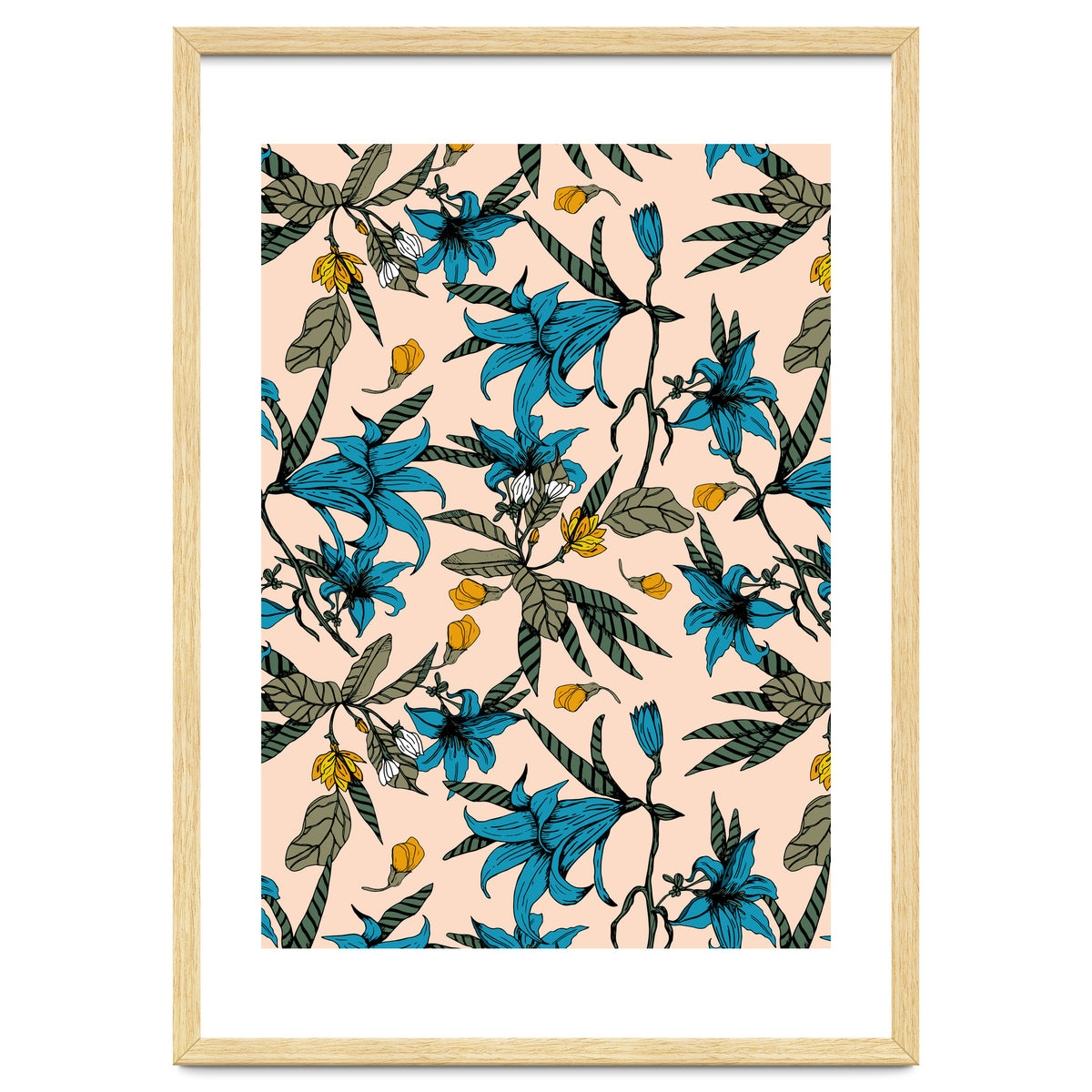 Blooming blossoms bluish I