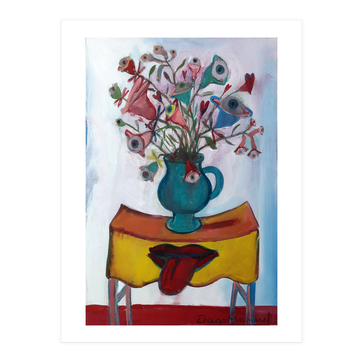 Flores Ojos Bocas 2 (Print Only)