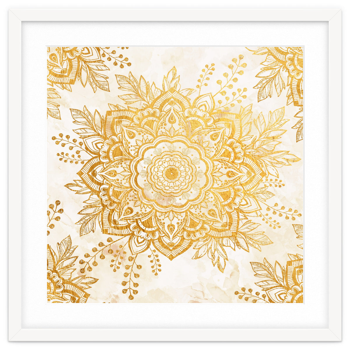 Queen Starring of Mandala-Gold Sunflower I