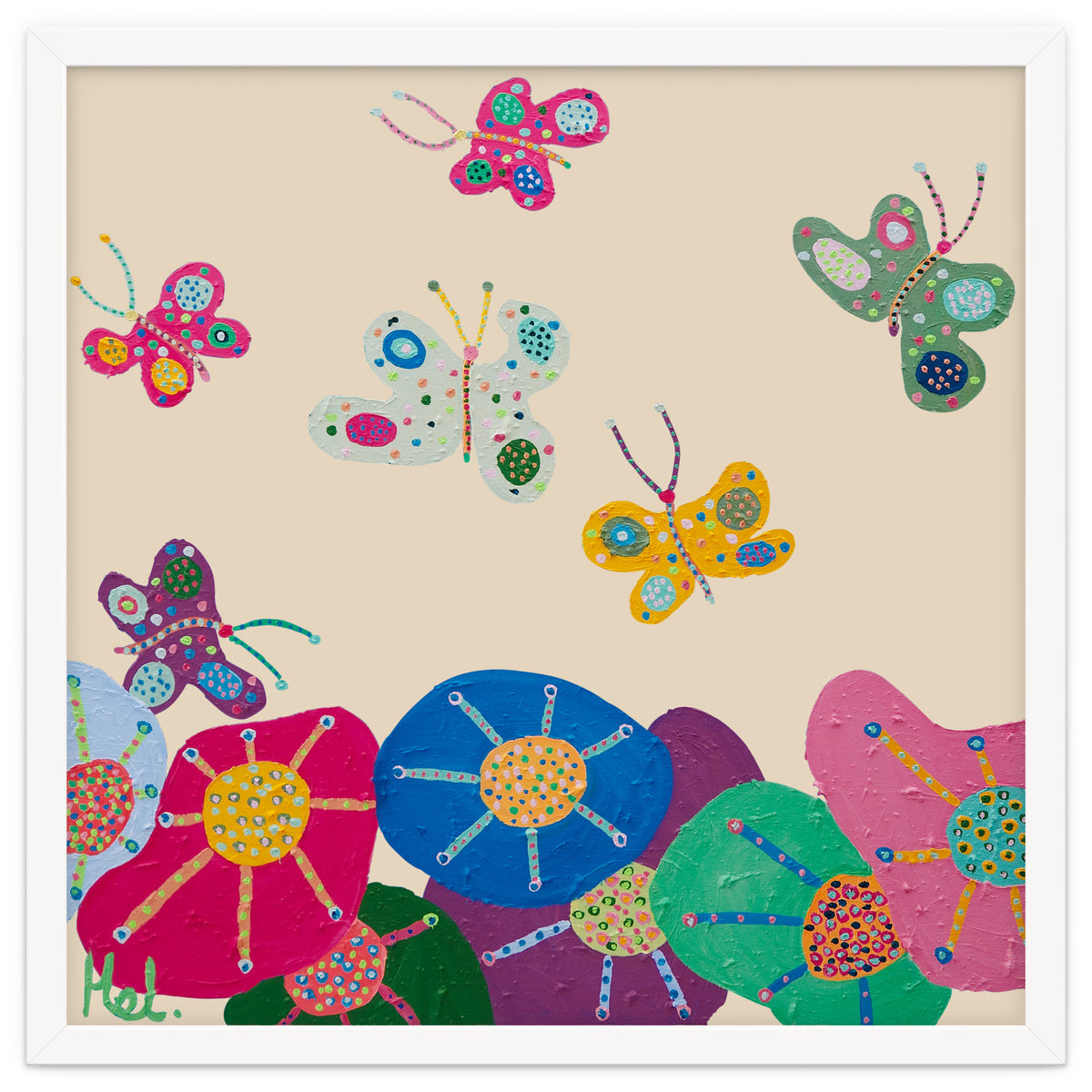 Butterflies Garden (pink)