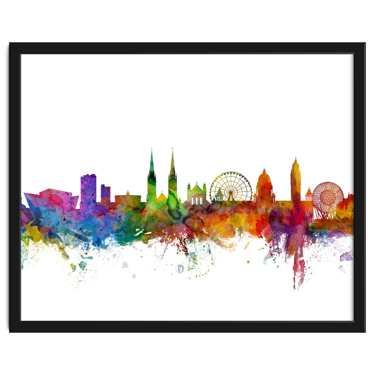 Belfast Northern Ireland Skyline