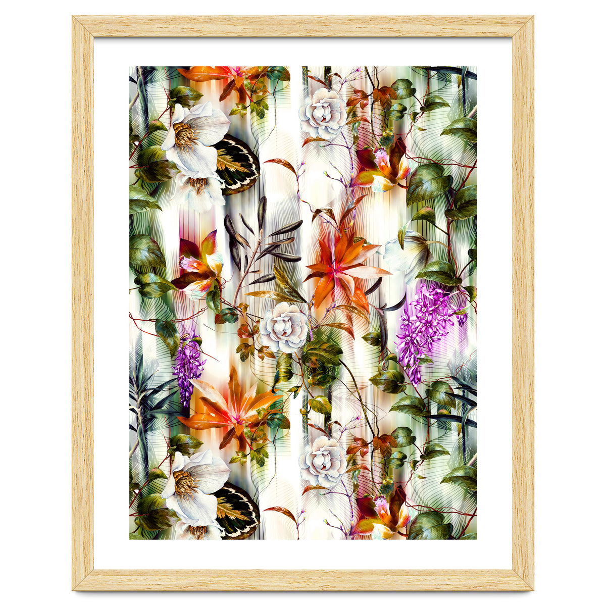 Abstract Motion Blur Floral