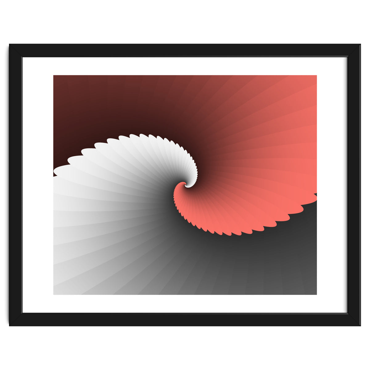 Living Coral Spiral Wings