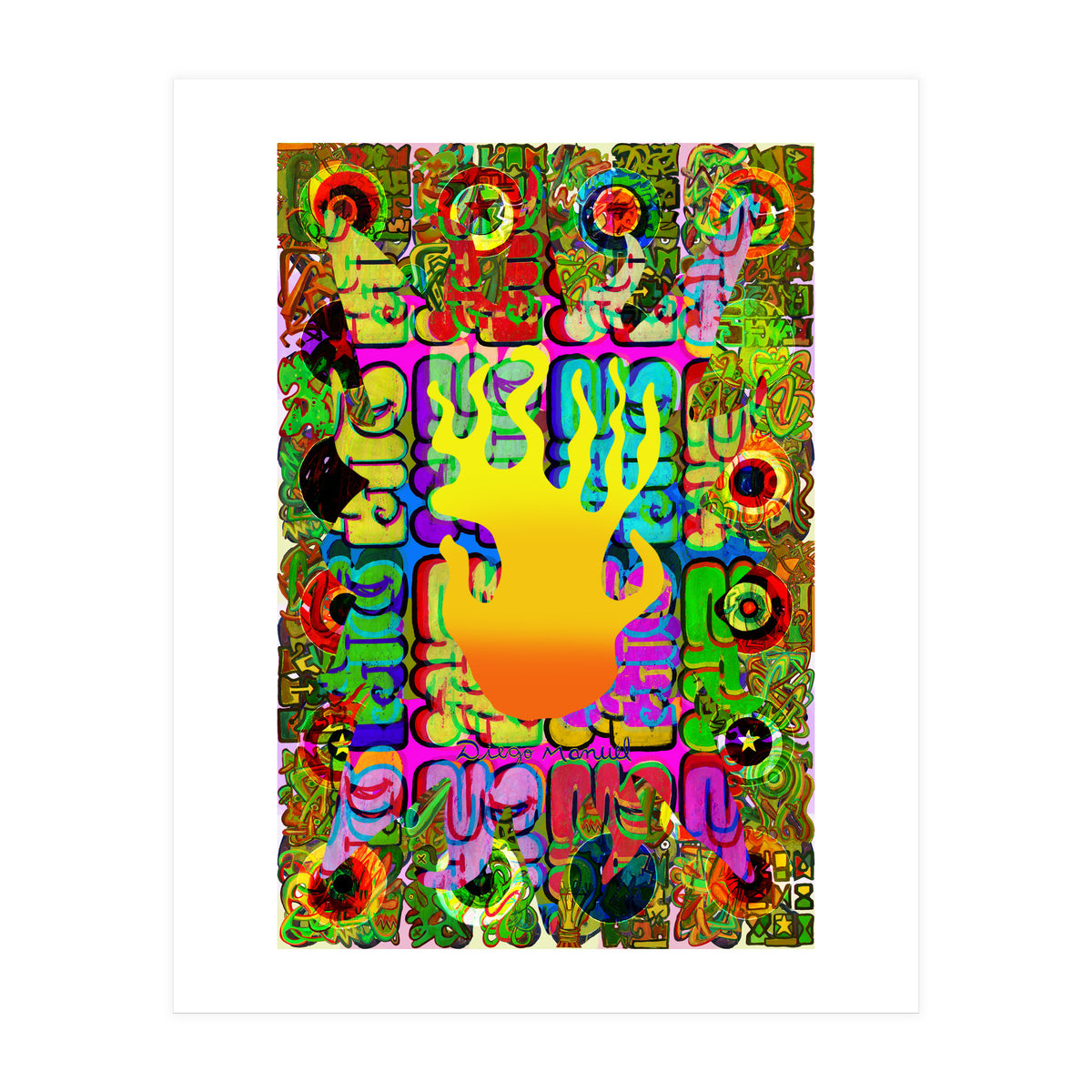 Fuego Y Graffiti 5 (Print Only)