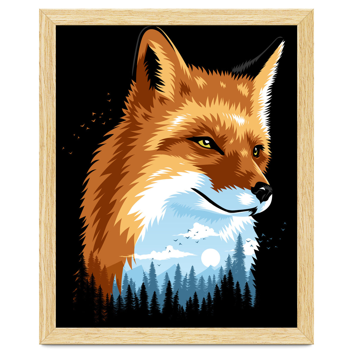 Fox Colors Forest