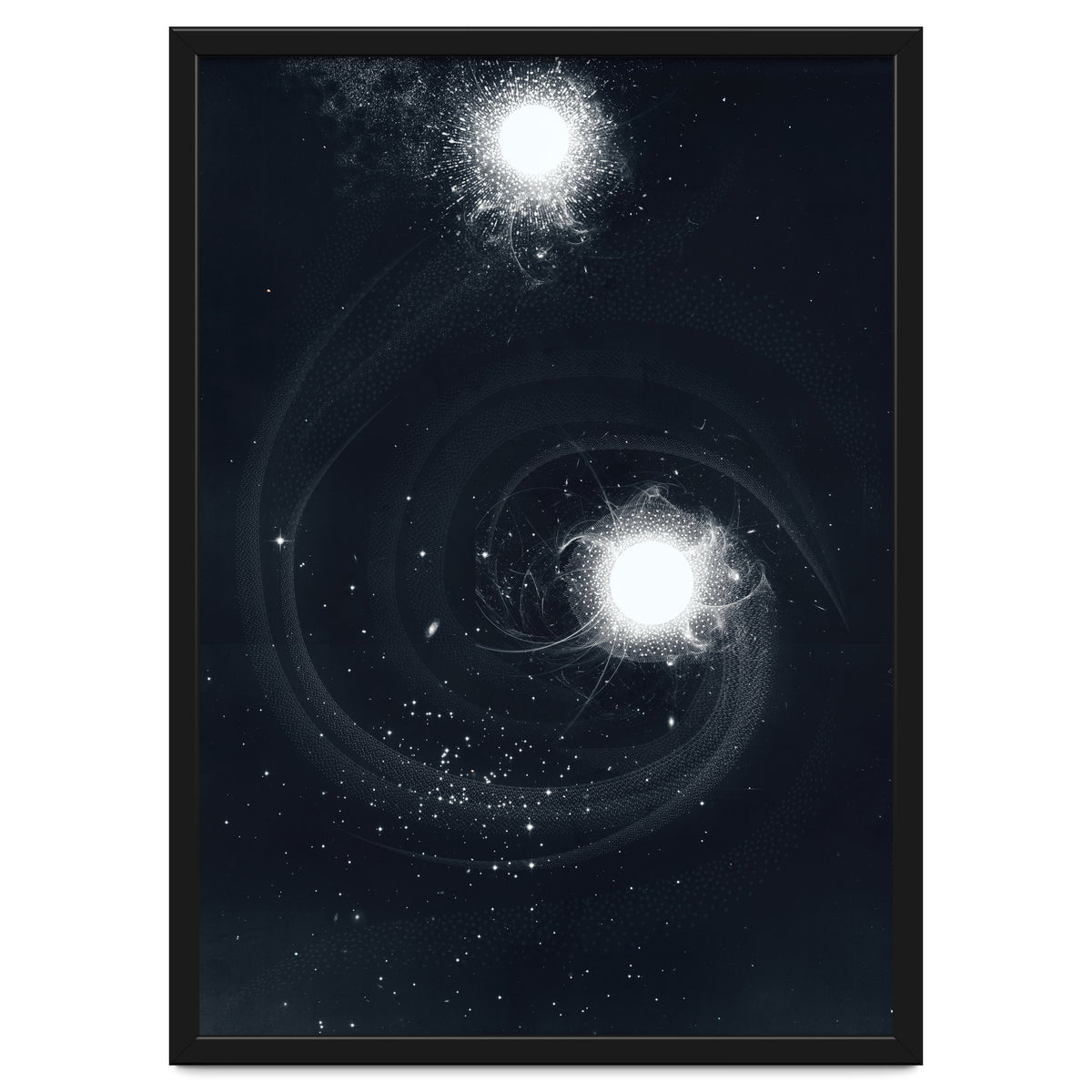 Vintage Cosmos: Double Spiral Nebula