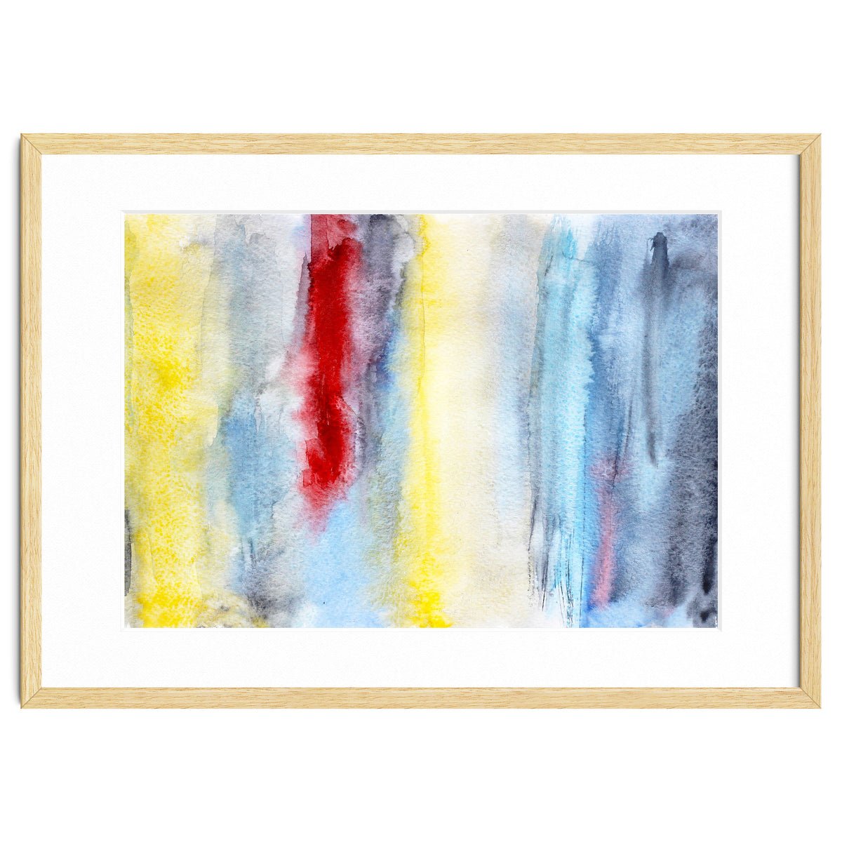 Touch of red || abstract watercolor