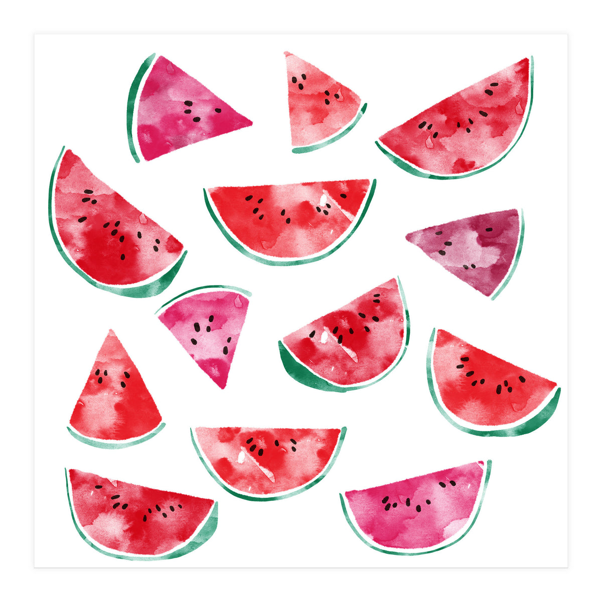Watercolour Watermelons (Print Only)
