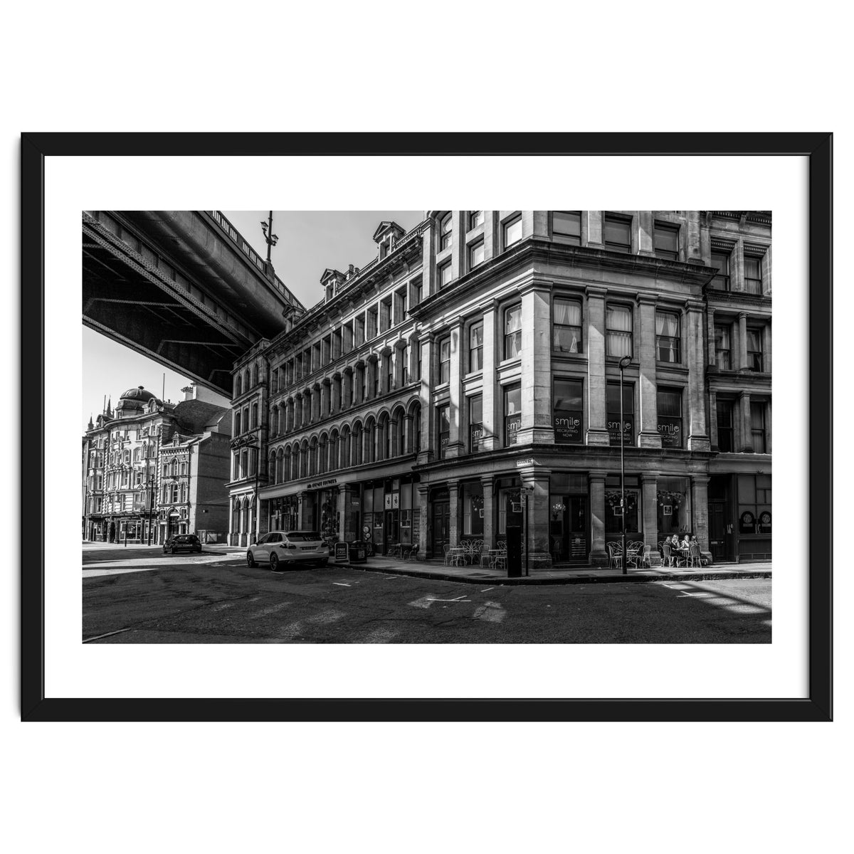 Dene st Newcastle monochrome