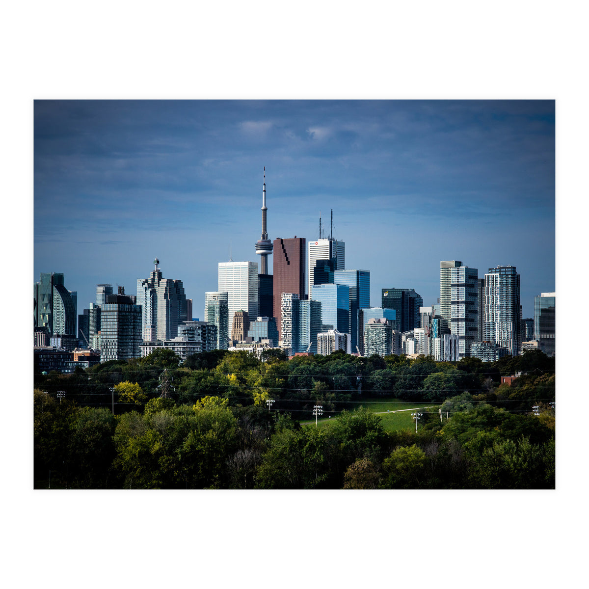 Toronto Skyline From Riverdale Park No 5 Color Version (Print Only)