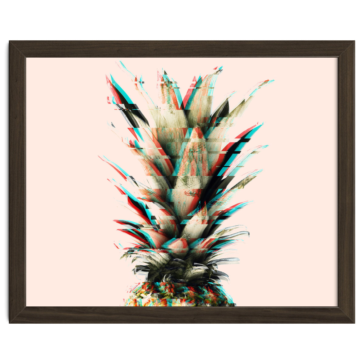 Glitch pineapple pink