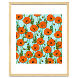 Peoni Garden | Boho Floral Meadow | Vintage Botanical Graphic Design thumbnail