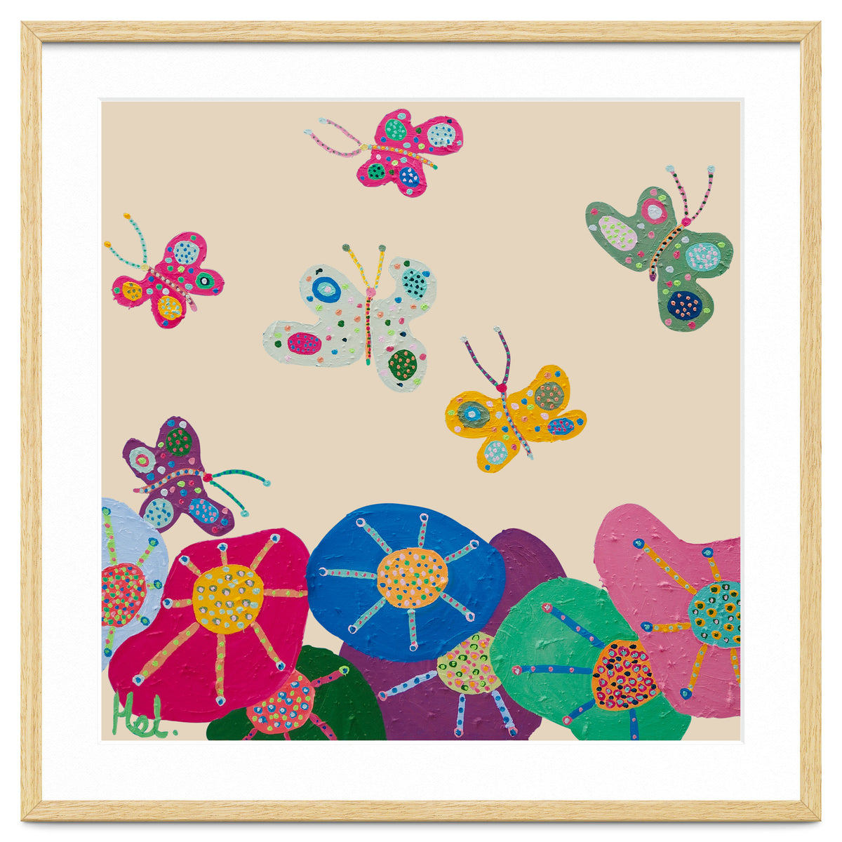 Butterflies Garden (pink)