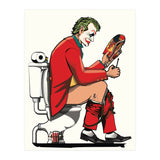 Joker on the Toilet, funny Bathroom Humour (Print Only) thumbnail