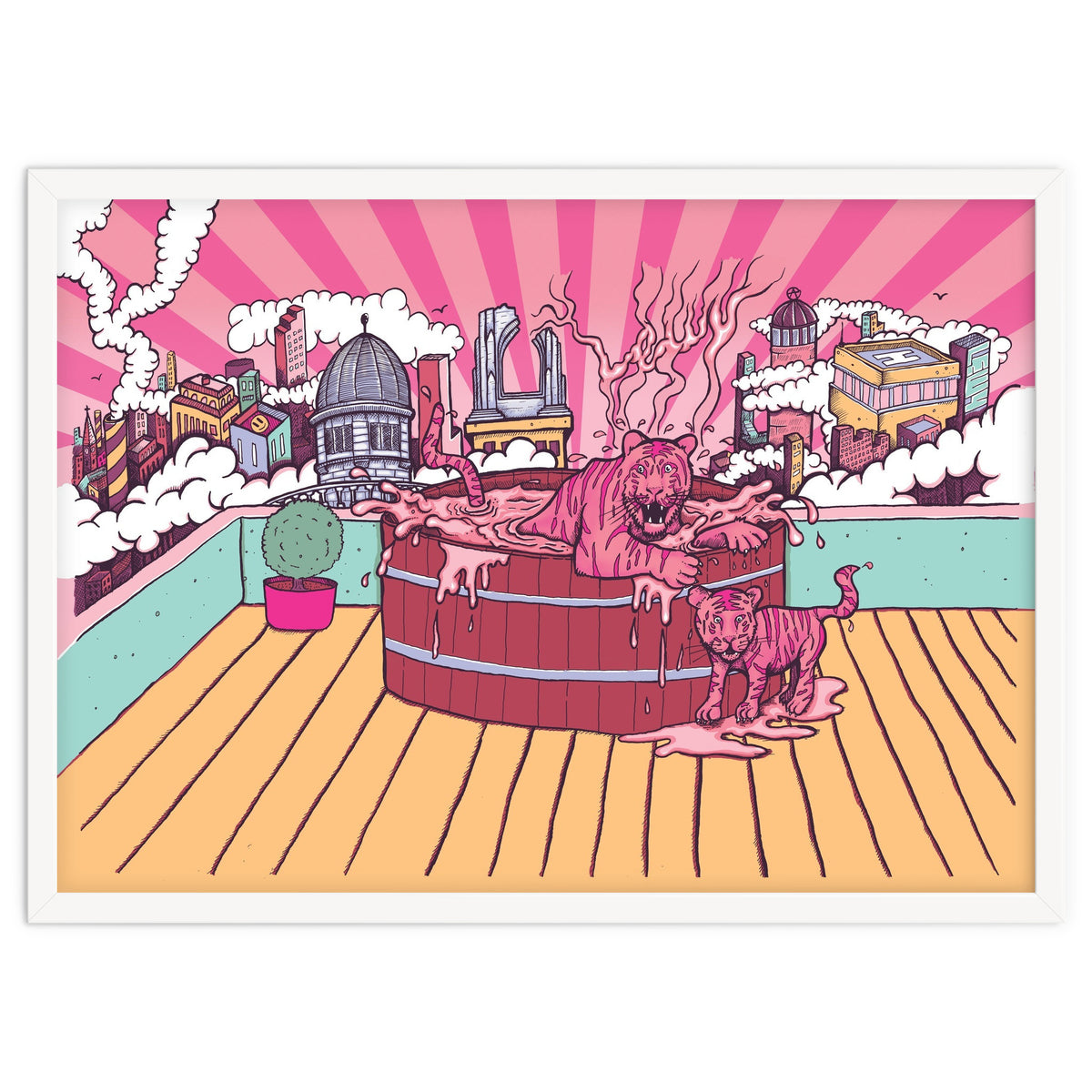 Strawberry Tigers Rooftop Jacuzzis Abbeydale Brewery x Lewy  12.4% ABV Strawberry, Chocolate, Smoked, Cherry Wood-chipped, Imperial Dessert Stout.