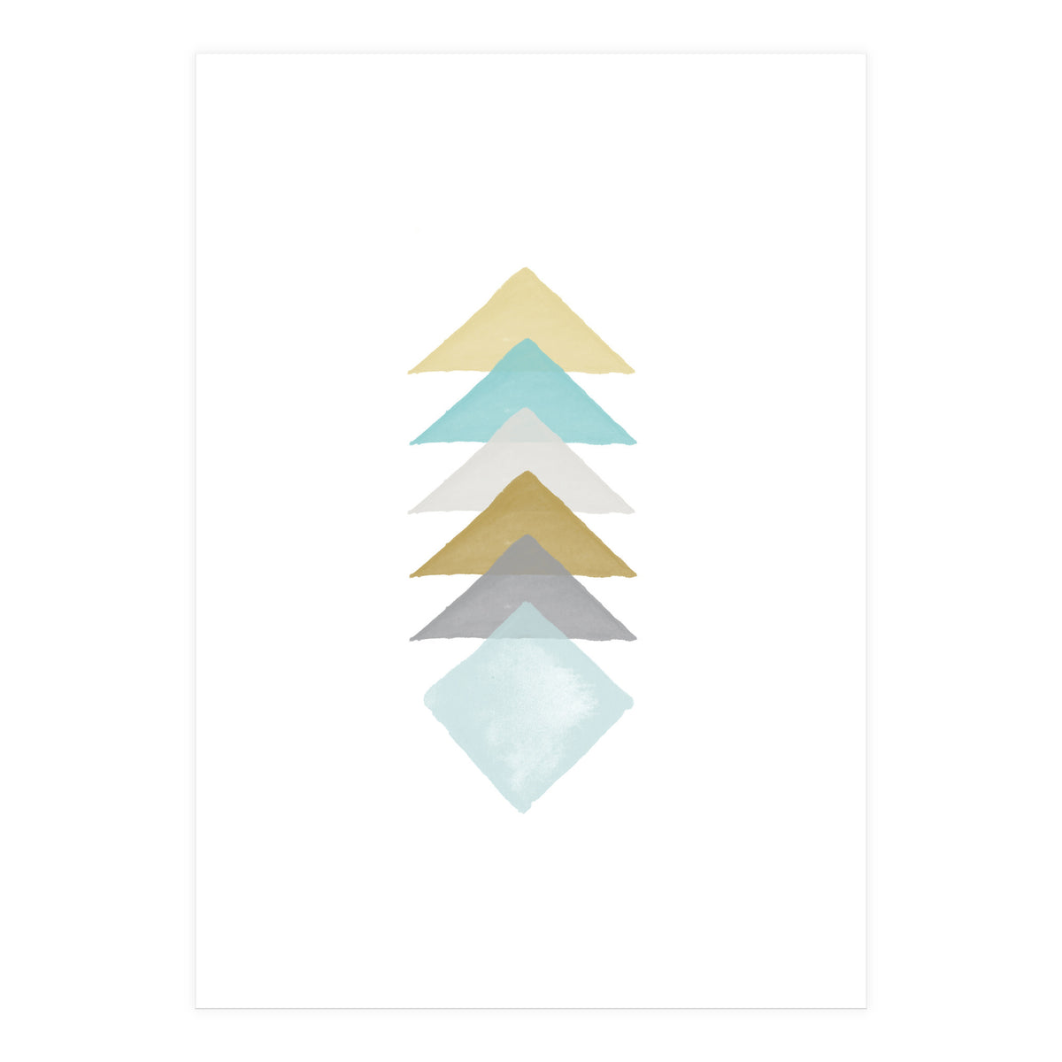 Watercolor Triangles (Print Only)