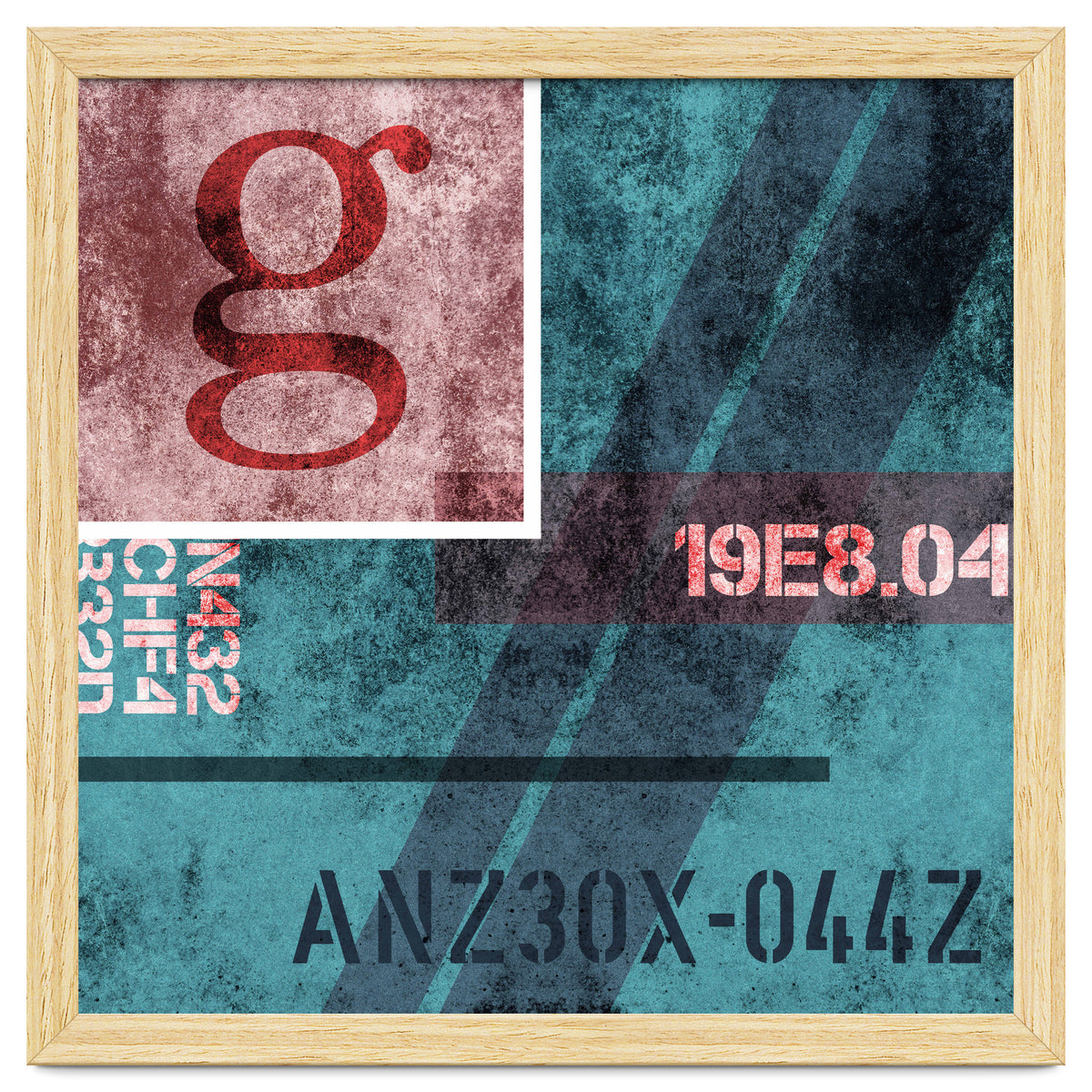 Abstract Industrial Blue