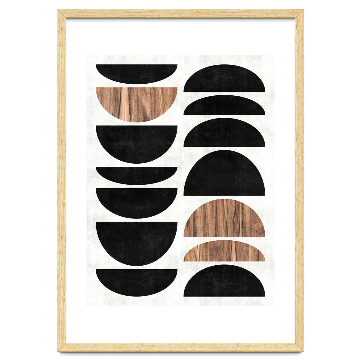 Mid-Century Modern Pattern No.7 - Concrete and Wood