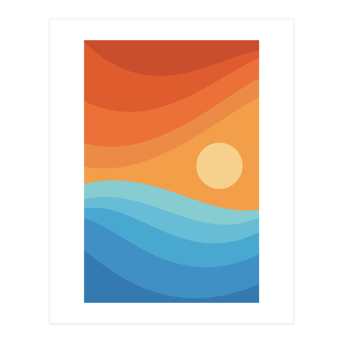 Colorful abstract landscape (Print Only)