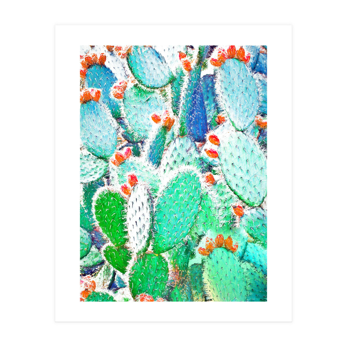 Painted Cactus (Print Only)