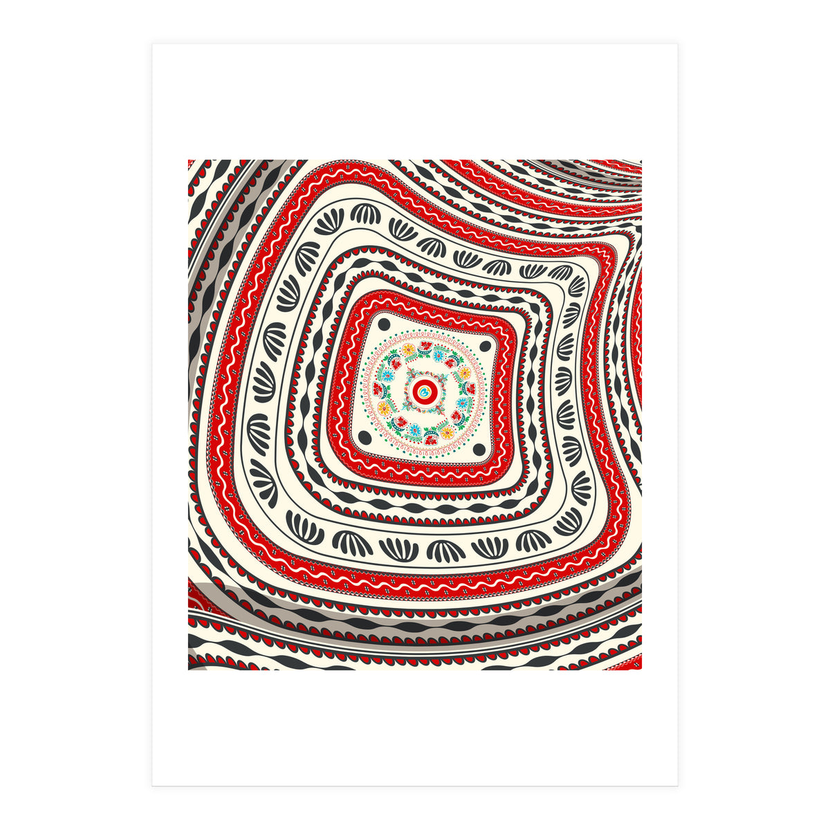 Romanian embroidery background 16 (Print Only)